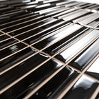 Baldwin Black Textured Ceramic Kit Kat Tile | Tile Club