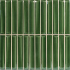 Baldwin Green Textured Ceramic Kit Kat Tile | Tile Club