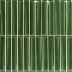 Baldwin Green Textured Ceramic Kit Kat Tile