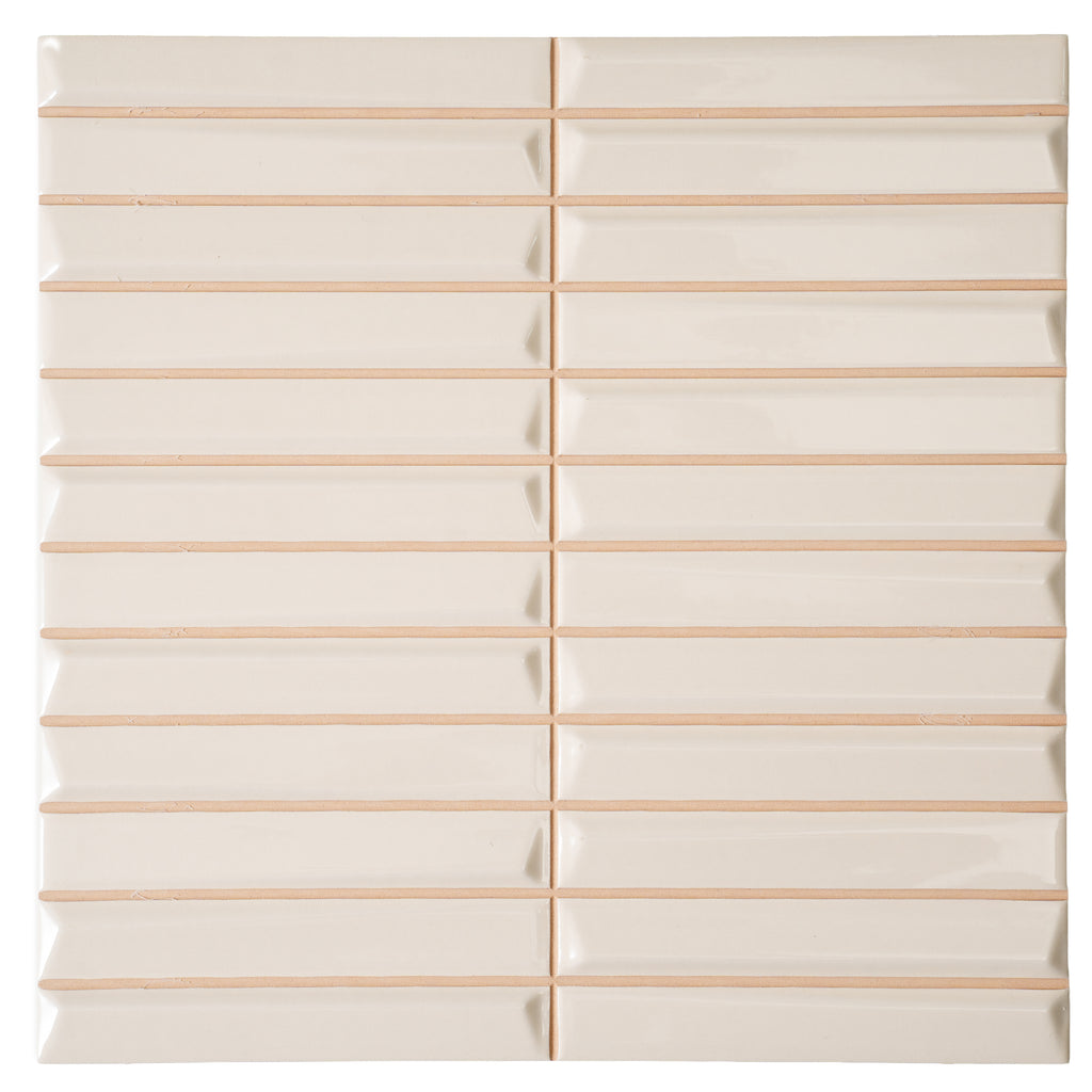 Baldwin Cream Textured Ceramic Kit Kat Tile | Tile Club