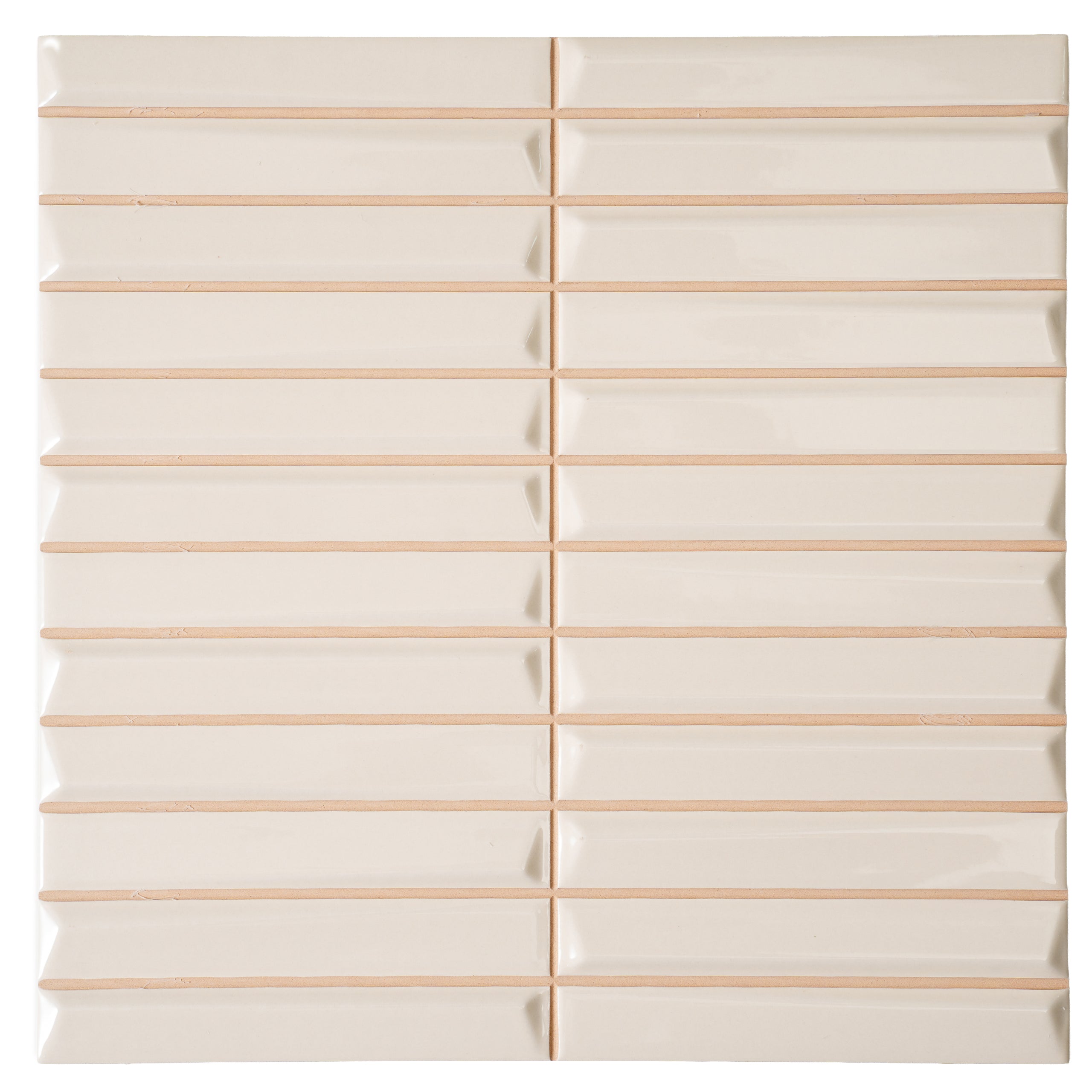 Baldwin Cream Textured Ceramic Kit Kat Tile | Tile Club