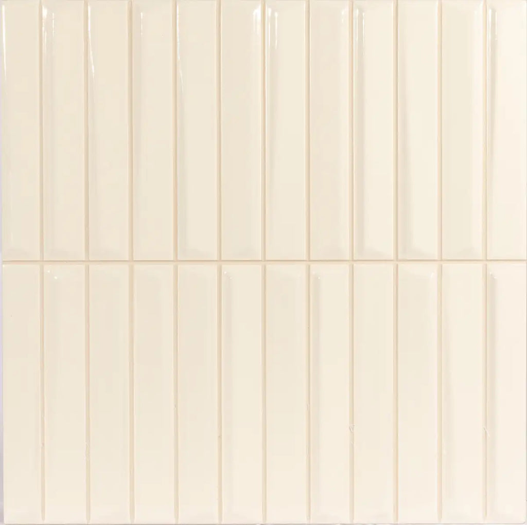 Baldwin Cream Textured Ceramic Kit Kat Tile | Tile Club