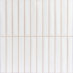 Baldwin White Textured Ceramic Kit Kat Tile | Tile Club
