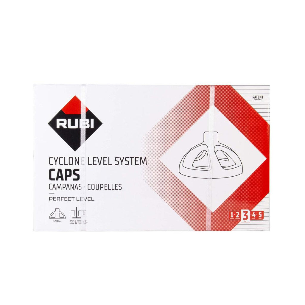 RUBI Tools Cyclone Level System Caps (100 qty) | Tile Club