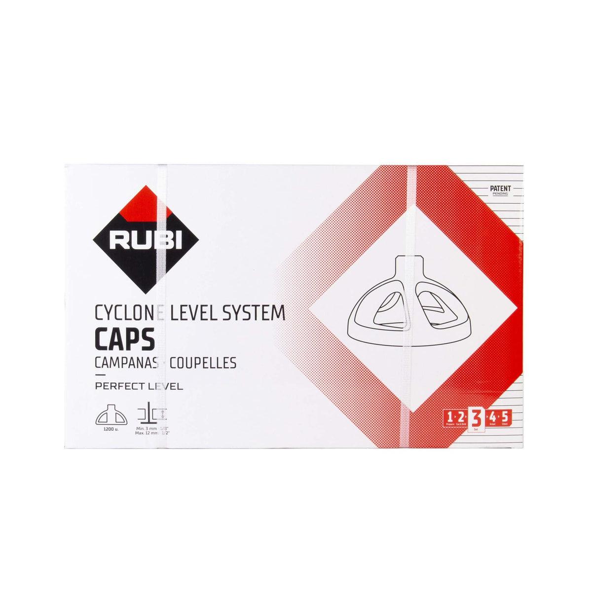 RUBI Tools Cyclone Level System Caps (100 qty) | Tile Club