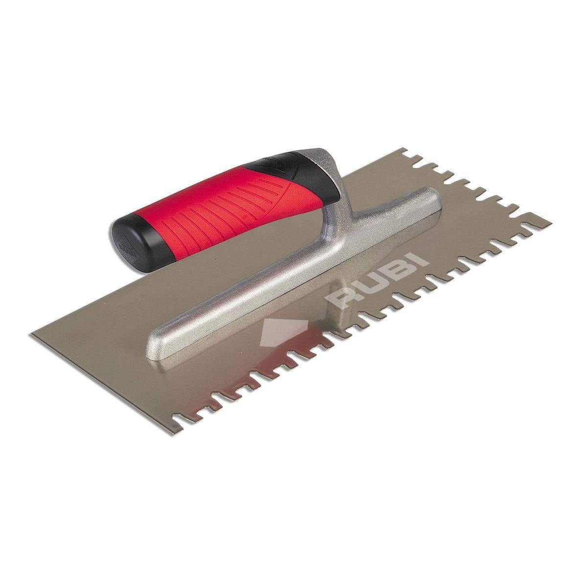 RUBI Tools Open Rubiflex YW European Notched Trowel for Large