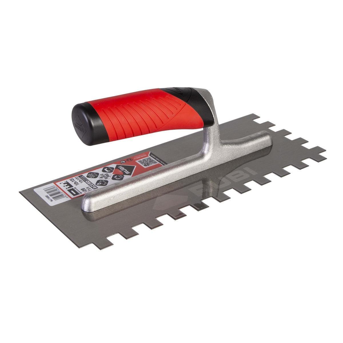RUBI Tools 11" Open Rubiflex Notched Trowel (1/2" x 1/2") | Tile Club