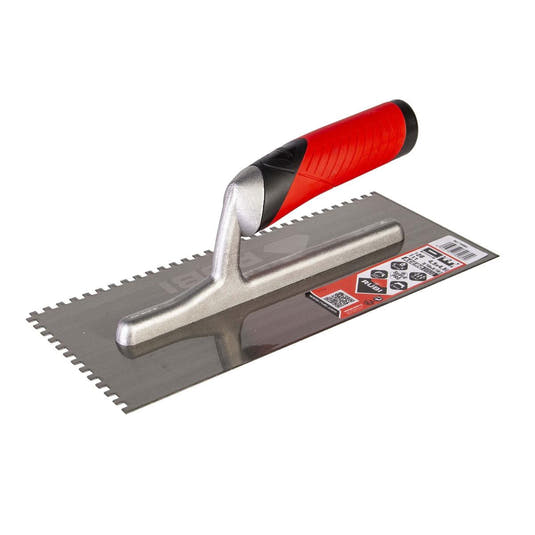 RUBI Tools 11" Open Rubiflex Notched Trowel (3/16" x 3/16") | Tile Club