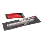 RUBI Tools 11" Open Rubiflex Triangular V Notched Trowel (1/4" x 3/16") | Tile Club