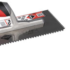 RUBI Tools 11" Open Rubiflex Triangular V Notched Trowel (1/4" x 3/16") | Tile Club