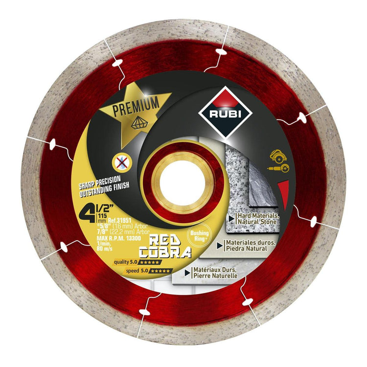 RUBI Tools 4" Red Cobra Premium Diamond Saw Blade | Tile Club