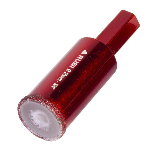 RUBI Tools Diamond Drill Bit DRYGRES 4DRILL 3/4" (20 mm) Hex | Tile Club