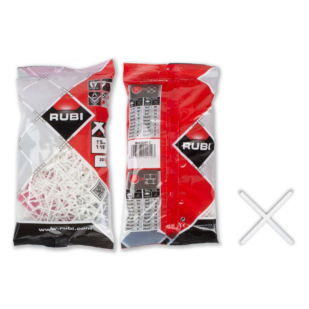 RUBI Tools Tile Spacers for Joints 1/16" - 300pcs | Tile Club