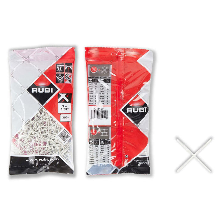 RUBI Tools Tile Spacers for Joints 1/32" - 300pcs | Tile Club
