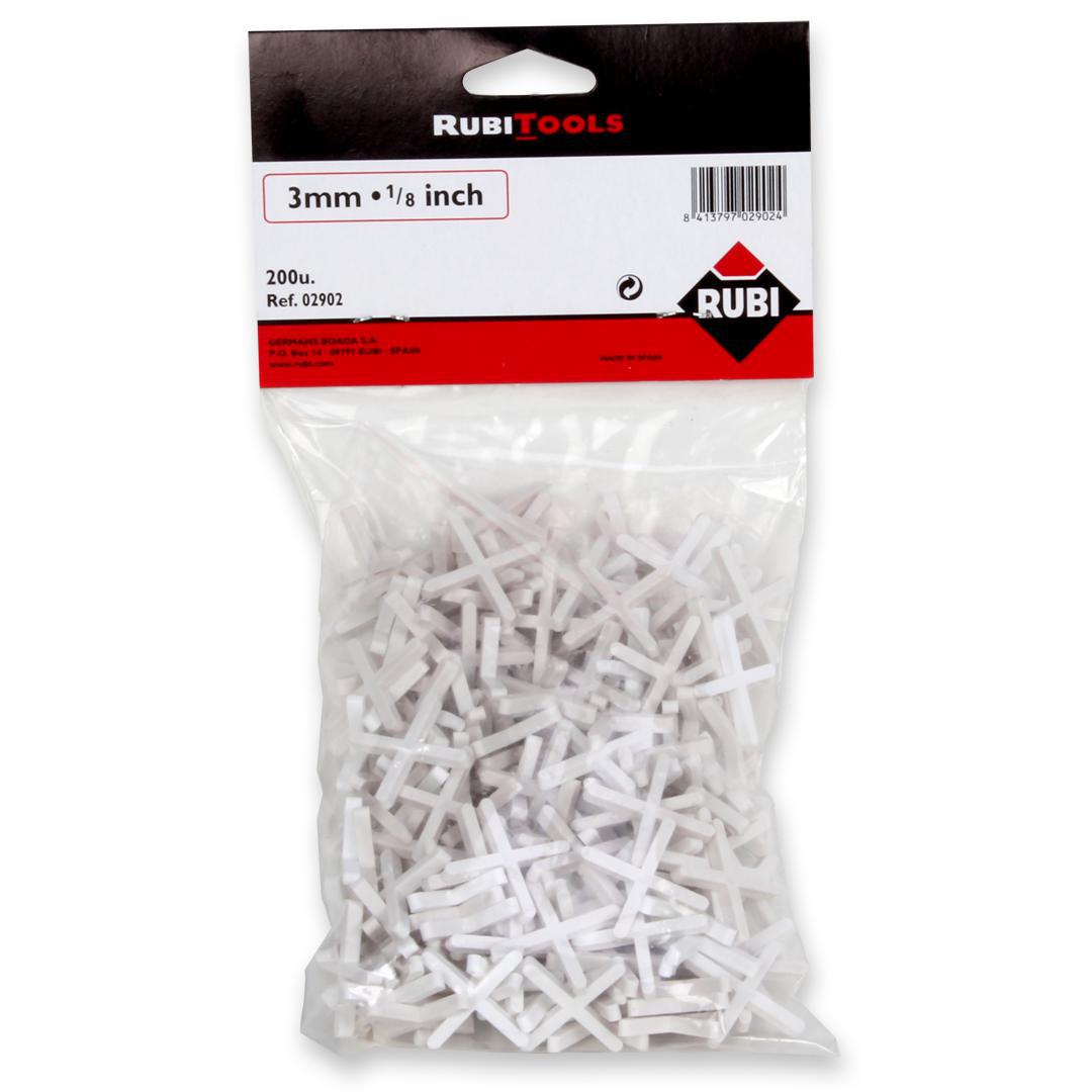 RUBI Tools Tile Spacers for Joints 1/8" - 200pcs | Tile Club