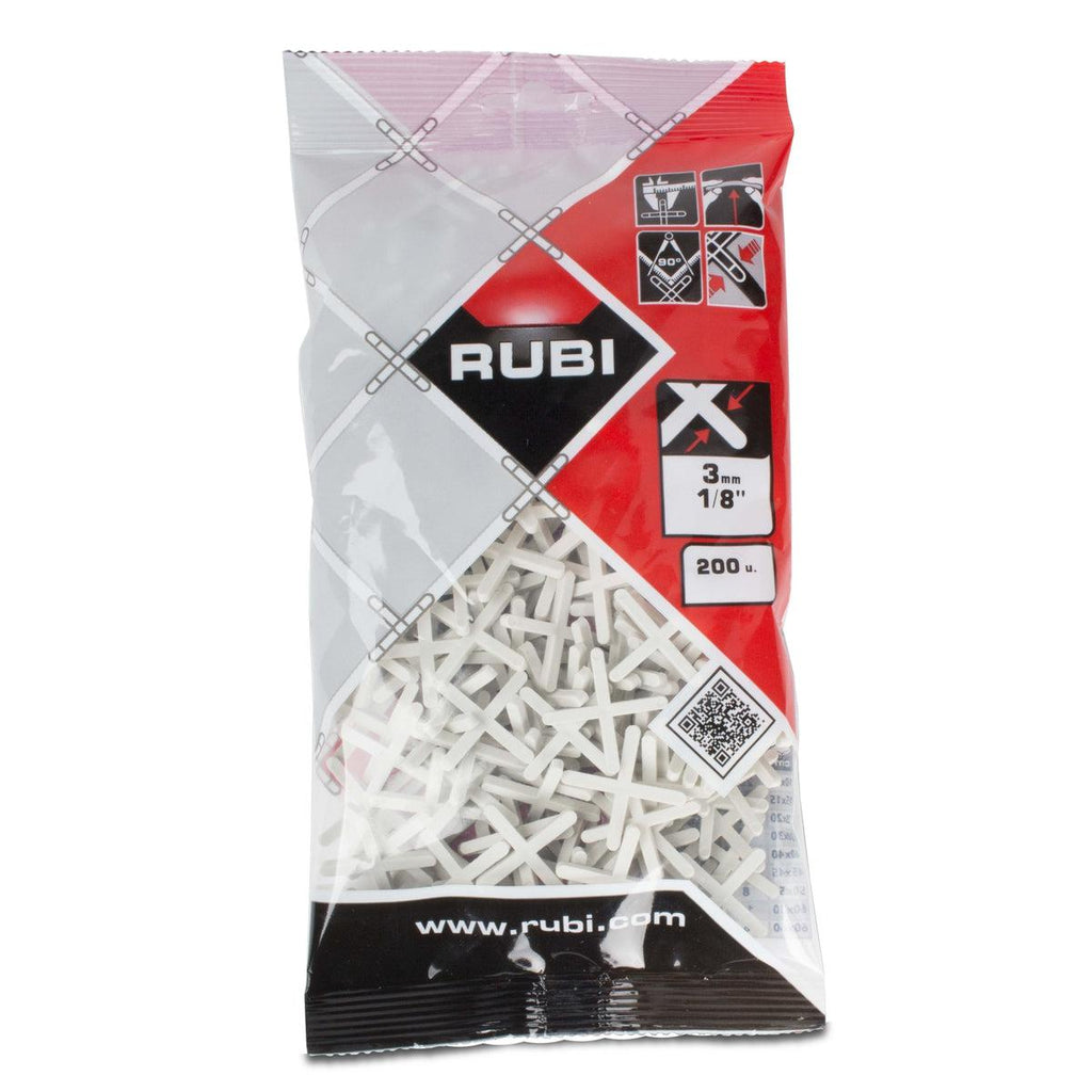 RUBI Tools Tile Spacers for Joints 1/8" - 200pcs | Tile Club