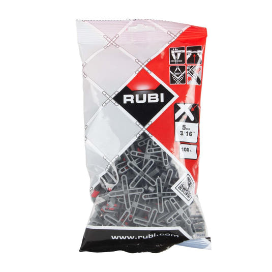 RUBI Tools Tile Spacers for Joints 3/16" - 100pcs | Tile Club