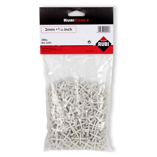 RUBI Tools Tile Spacers for Joints 3/32" - 300pcs | Tile Club