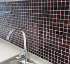 small square mosaic tiles
