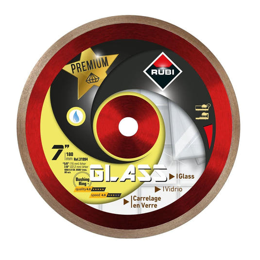 RUBI Tools 7" Premium Glass Diamond Saw Blade | Tile Club