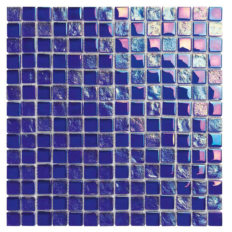 Neptune Cobalt Glass Mosaic Tile 1X1