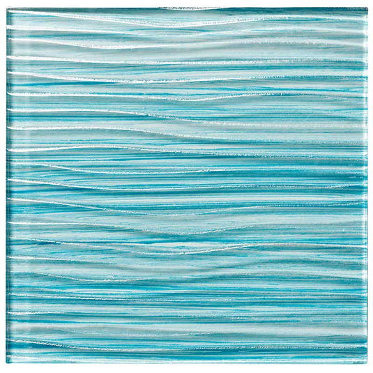 Barbados Caribbean Blue Glass Tile