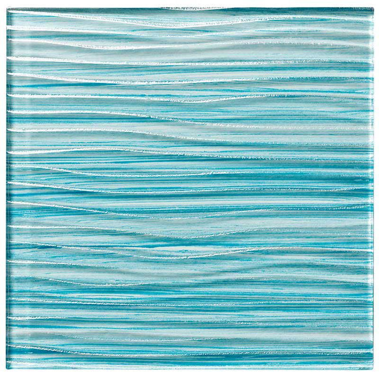 Barbados Caribbean Blue Glass Tile