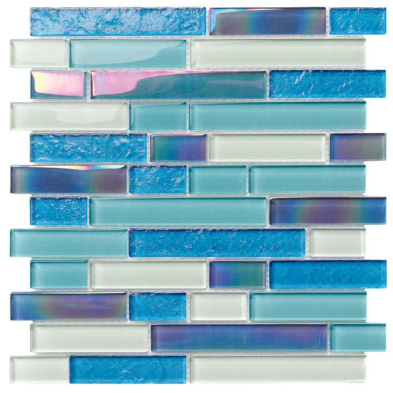Atlantic Marlin Mix Linear Glass Mosaic
