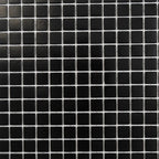 Space Black Squares Glass Pool Tile | Tile Club