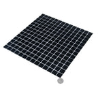 Space Black Squares Glass Pool Tile | Tile Club