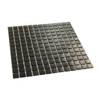 Space Black Squares Glass Pool Tile | Tile Club