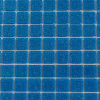 Speckled Cobalt Blue Squares Glass Pool Tile | Tile Club