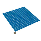 Speckled Cobalt Blue Squares Glass Pool Tile | Tile Club