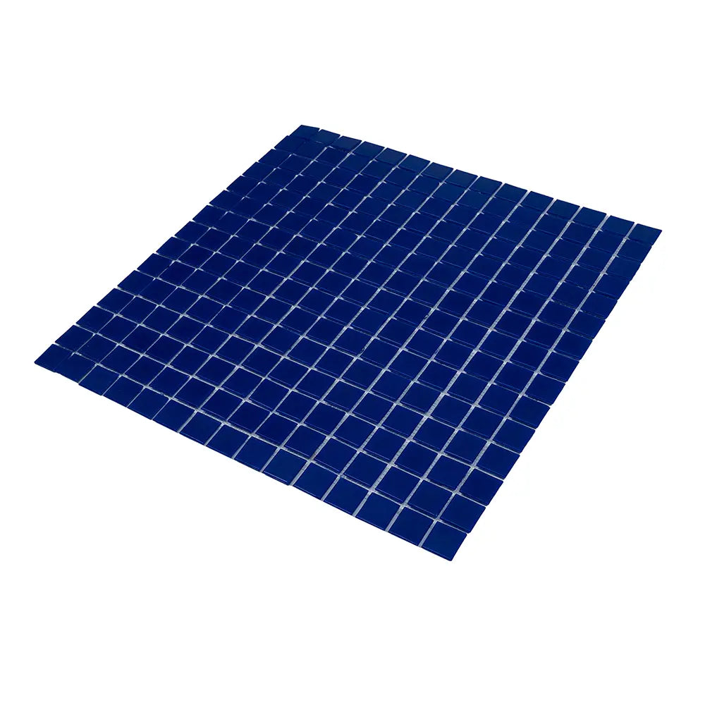 Midnight Blue Squares Glass Pool Tile | Tile Club