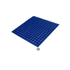 Midnight Blue Squares Glass Pool Tile | Tile Club