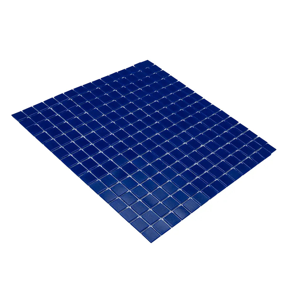 Midnight Blue Squares Glass Pool Tile | Tile Club