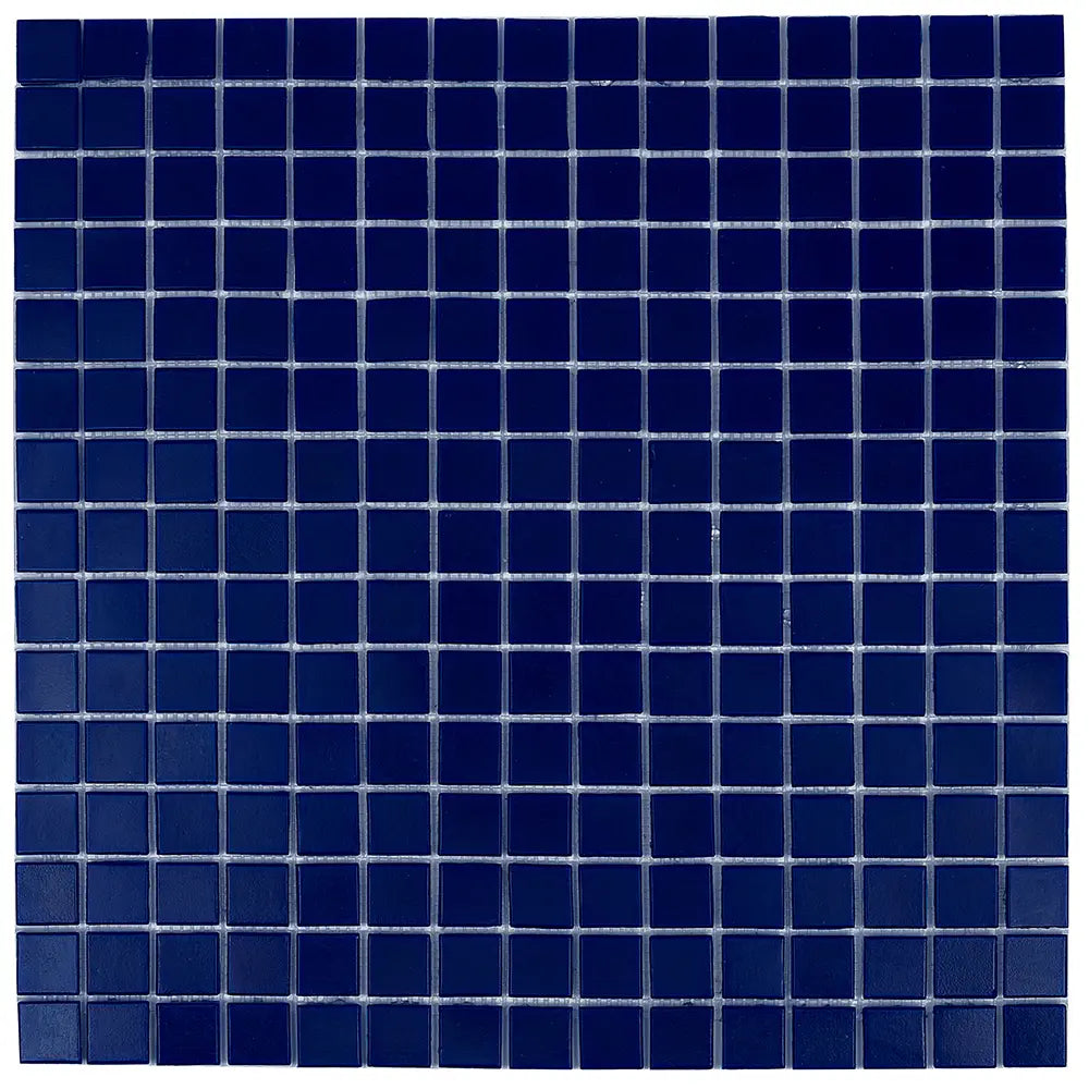 Midnight Blue Squares Glass Pool Tile | Tile Club