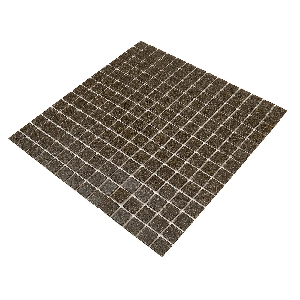 Speckled Caramel Squares Glass Pool Tile | Tile Club