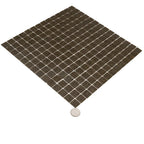 Speckled Caramel Squares Glass Pool Tile | Tile Club
