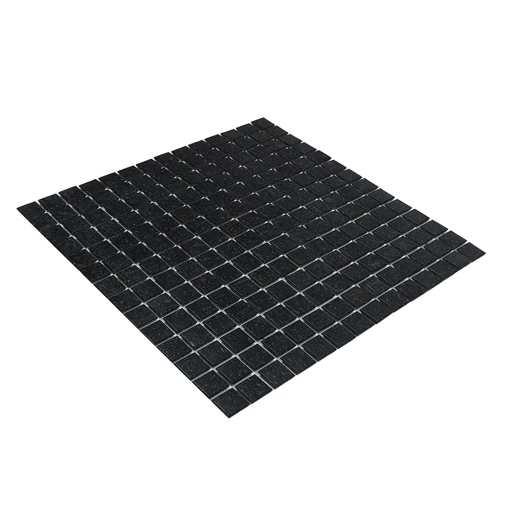 Speckled Black Squares Glass Pool Tile | Tile Club