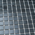 Speckled Black Squares Glass Pool Tile | Tile Club