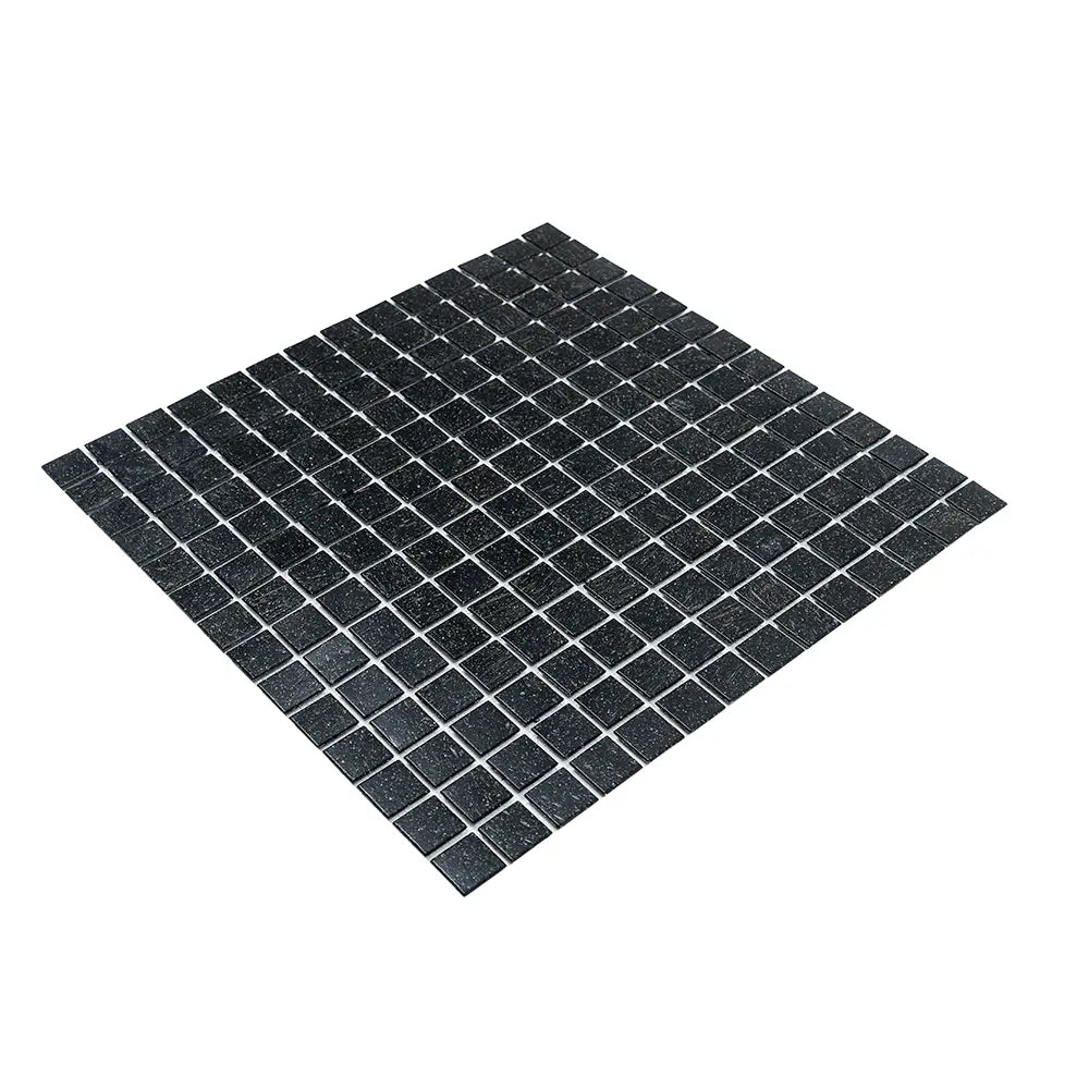 Speckled Black Squares Glass Pool Tile | Tile Club