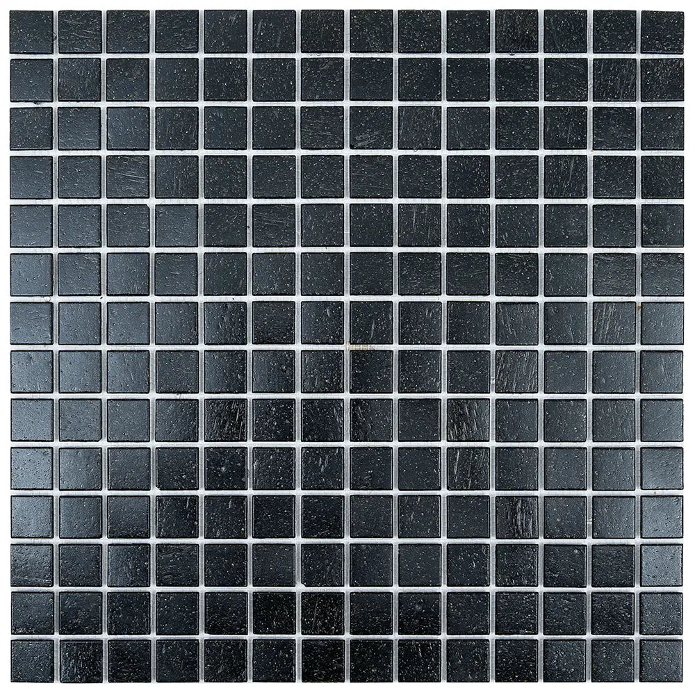 Speckled Black Squares Glass Pool Tile | Tile Club