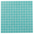 Specked Beach Blue Squares Glass Pool Tile | Tile Club