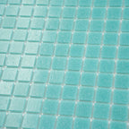 Specked Beach Blue Squares Glass Pool Tile | Tile Club