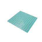 Specked Beach Blue Squares Glass Pool Tile | Tile Club
