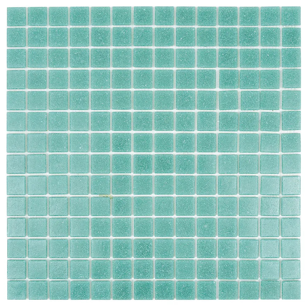 Speckled Jade Green Squares Glass Pool Tile | Tile Club