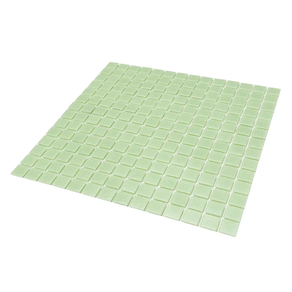 Speckled Lime Green Squares Glass Pool Tile | Tile Club