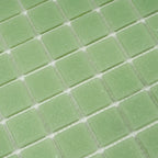 Speckled Lime Green Squares Glass Pool Tile | Tile Club