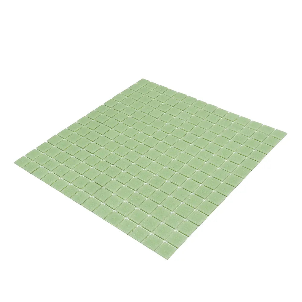 Speckled Lime Green Squares Glass Pool Tile | Tile Club